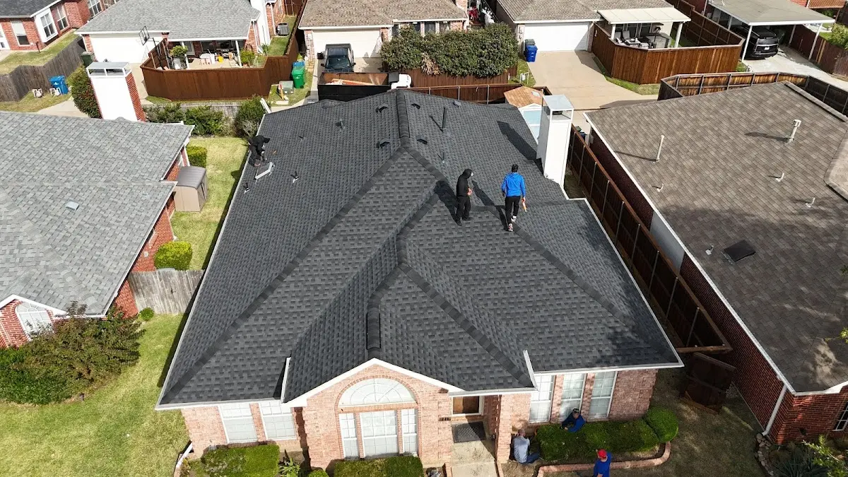 Commercial Roofing work in progress on a Selma property
